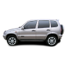 Накладки на арки "Круглые" старого образца для Chevrolet Niv@ (шагрень) купить недорого с доставкой в Баган