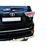Защита заднего бампера «Уголки» (d63,5) для Toyota Highlander (2014-2015)(Окрашенное) купить недорого с доставкой в Баган