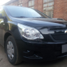 Защита радиатора "Standart" Chevrolet Cobalt (2013-н.в.) низ, чёрная купить недорого с доставкой в Баган