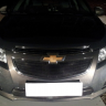 Защита радиатора "Standart" Chevrolet Cruze (2012-2015) верх, чёрная купить недорого с доставкой в Баган