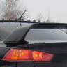 Накладка (юбка) заднего бампера "EVO" var №1 для Mitsubishi Lancer X (2007-2016) купить недорого с доставкой в Баган