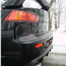 Накладка (юбка) заднего бампера "EVO" var №1 для Mitsubishi Lancer X (2007-2016) купить недорого с доставкой в Баган