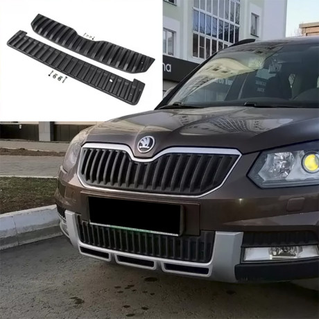 Зимний экран верхний, (текстурный пластик) для Skoda Yeti Outdoor (2013-2018) купить недорого с доставкой в Баган