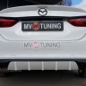 Диффузор заднего бампера var №4 (с килями) для Mazda 6 (2013 - н.в.) купить недорого с доставкой в Баган