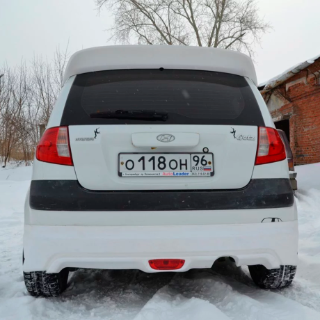 Накладка на задний бампер "Mugen style" для Hyundai Getz рестайлинг (2004-2007 г.в.) купить недорого с доставкой в Баган