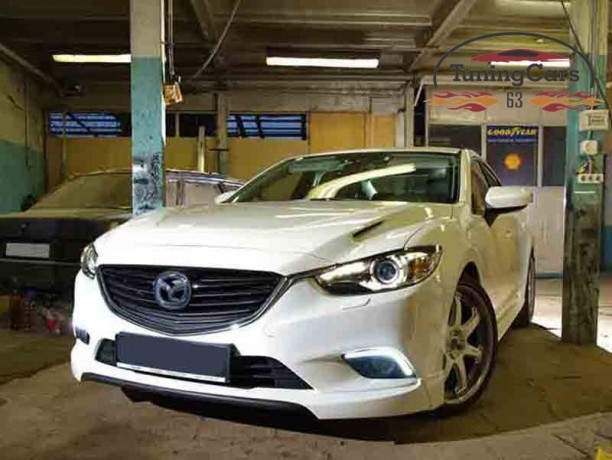 Капот "SkyActivSport" var №2 (с прорезанными жабрами) для Mazda 6 (2013-н.в.) купить недорого с доставкой в Баган