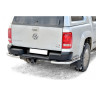 Защита заднего бампера «Уголки двойные» (d63,5) для Volkswagen Amarok (2010-2016)(Нерж. Сталь) купить недорого с доставкой в Баган