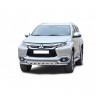 Защита переднего бампера «Труба двойная» (d63,5) для Mitsubishi Pajero Sport (2017-н.в.)(Окрашенное) купить недорого с доставкой в Баган