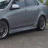 Накладки на пороги "Zodiak" для Mitsubishi Lancer X (2007-2016) купить недорого с доставкой в Баган