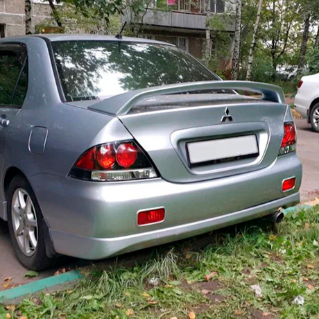 Накладка заднего бампера "2.0L" для Mitsubishi Lancer 10 (2007-2016) купить недорого с доставкой в Баган
