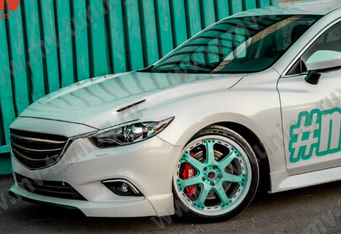 Капот "SkyActivSport" var №1 (с глухими жабрами) для Mazda 6 (2013-н.в.) купить недорого с доставкой в Баган