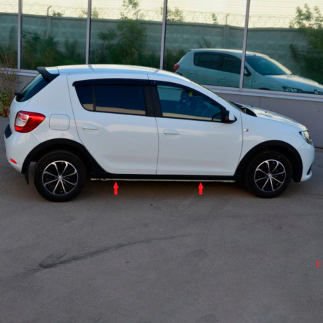 Комплект накладок на арки + накладки на пороги "KART RS NEW" для Renault Sandero (с комплектацией) купить недорого с доставкой в Баган