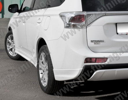 Диффузор заднего бампера "Broomer Design" для Mitsubishi Outlander (3rd generation)(2012-2014) купить недорого с доставкой в Баган