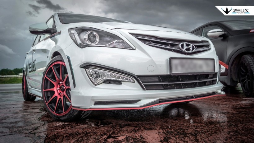 Аэродинамический обвес "ZEUS" Hyundai Solaris 2015-н.в. Рестайлинг купить недорого с доставкой в Баган