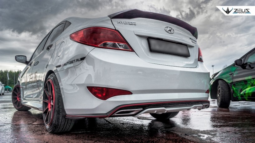 Аэродинамический обвес "ZEUS" Hyundai Solaris 2015-н.в. Рестайлинг купить недорого с доставкой в Баган