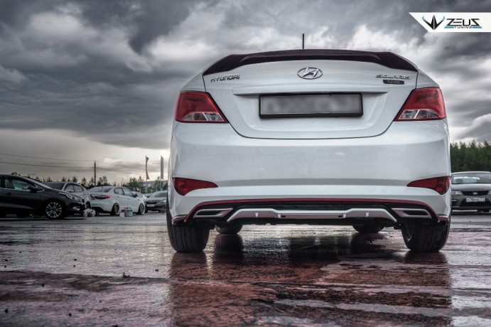 Аэродинамический обвес "ZEUS" Hyundai Solaris 2015-н.в. Рестайлинг купить недорого с доставкой в Баган