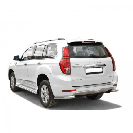 Защита заднего бампера «Уголки» (d63.5) Haval H9(Окрашенное) купить недорого с доставкой в Баган