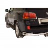 Защита заднего бампера «Уголки двойные» (d76) для Lexus LX 570 (2008-2012)(Окрашенное) купить недорого с доставкой в Баган