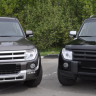Накладки на фары (реснички) для Mitsubishi Pajero 4 (2006-2015) купить недорого с доставкой в Баган