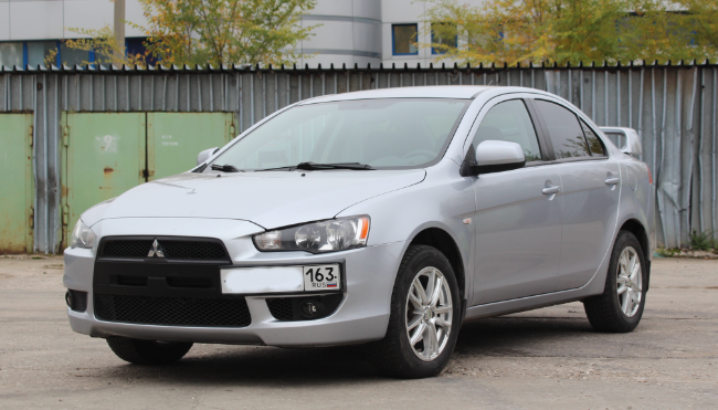 Рамка под номер на передний бампер для Mitsubishi Lancer X (2007-2016) купить недорого с доставкой в Баган