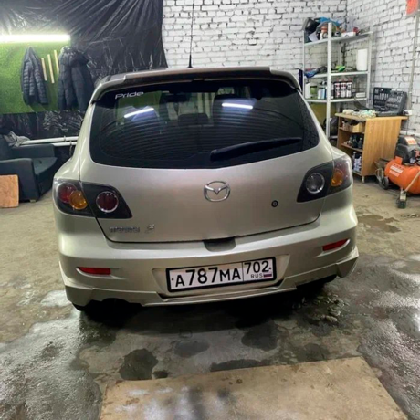 Накладка (юбка) на задний бампер для Mazda 3, хэтчбэк (2003-2009) купить недорого с доставкой в Баган