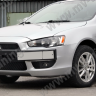 Воздуховоды радиатора в передний бампер (Цельные) var №2 для Mitsubishi Lancer X (2007-2010) купить недорого с доставкой в Баган
