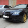 Решетка радиатора "Сетка" для Mazda 3, хэтчбэк (2003-2009) купить недорого с доставкой в Баган