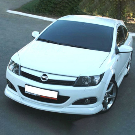 Накладка (юбка) переднего бампера "GT" для Opel Astra H (3D, 5D) купить недорого с доставкой в Баган