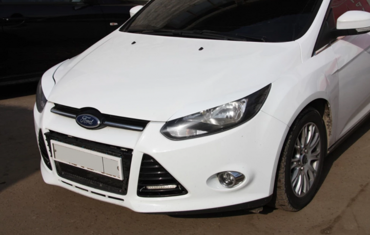 Накладки на фары (реснички) широкие var №1 для Ford Focus 3 (2012-2014) купить недорого с доставкой в Баган