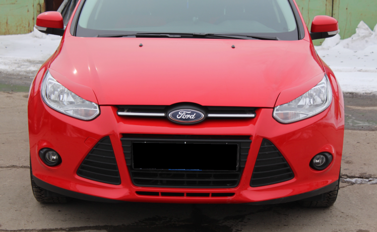 Накладки на фары (реснички) узкие var №2 для Ford Focus 3 (2012-2014) купить недорого с доставкой в Баган