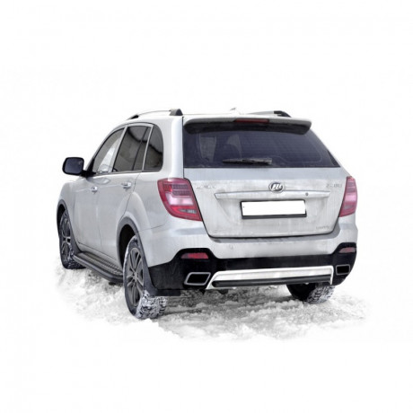 Защита заднего бампера «Труба» (d63,5) для Lifan X60 (2016-н.в.)(Окрашенное) купить недорого с доставкой в Баган