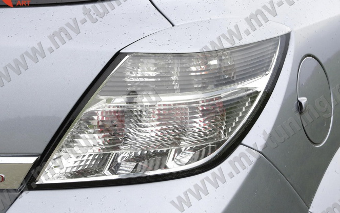 Накладки на задние фонари (реснички) для Opel Astra H/GTC (2005-2011) купить недорого с доставкой в Баган