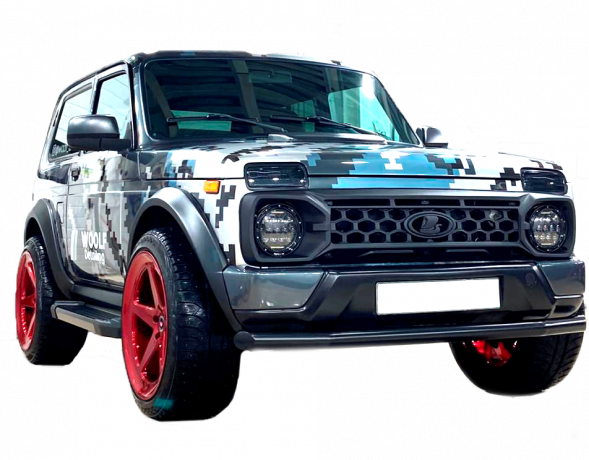 Решетка радиатора "TITAN" для B@3 2121, 21213, 21214, 2131 "L@DA 4x4" (без защитной сетки) RAPTOR купить недорого с доставкой в Баган
