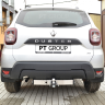 ТСУ /съёмный квадрат/ с НЕРЖ накладкой RENAULT Duster 2021- купить недорого с доставкой в Баган