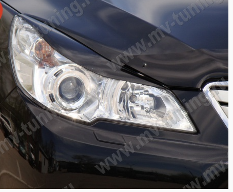 Накладки на фары (реснички) для Subaru Outback (4th generation)/Legacy (5th generation)(2009-2014) купить недорого с доставкой в Баган