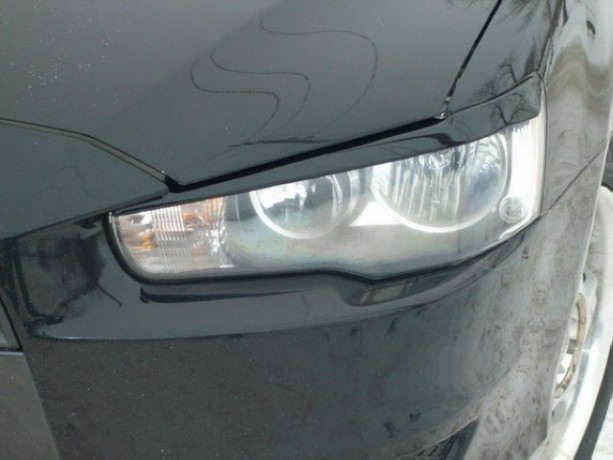 Накладки на фары (реснички) для Mitsubishi Lancer X (2007-2016) купить недорого с доставкой в Баган