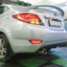 Диффузор заднего бампера var №3 (двойной выхлоп) для Hyundai Solaris (2010-2013) купить недорого с доставкой в Баган