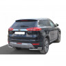 Защита заднего бампера «Уголки двойные» (d51/40) для Geely Atlas (2016-н.в.)(Окрашенное) купить недорого с доставкой в Баган
