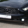 Накладки на фары (реснички) var №1 для Infiniti FX (2nd generation)(2008-2013) купить недорого с доставкой в Баган
