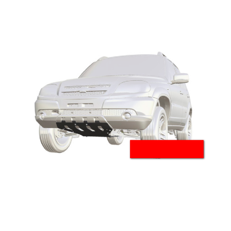 Защита двигателя и переднего редуктора для Chevrolet Niv@ SE (Сталь 3 мм), не окрашенная купить недорого с доставкой в Баган
