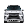 Защита переднего бампера двойная с зубьями d63/63мм (НПС) LEXUS 450D (2015-н.в.) купить недорого с доставкой в Баган