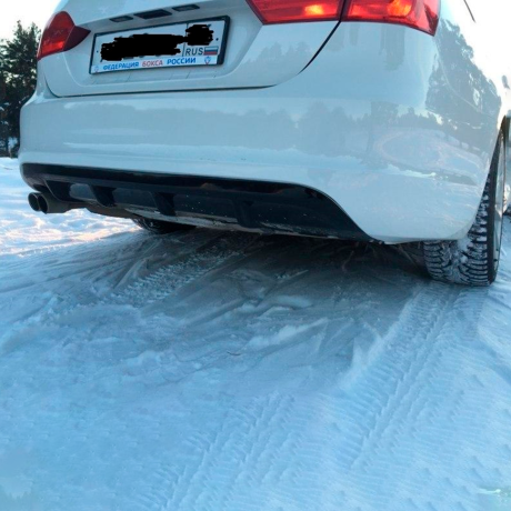 Диффузор заднего бампера "CUSTOM" для Volkswagen Jetta 6 купить недорого с доставкой в Баган