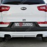 Накладка (юбка) заднего бампера "JSW Style" для KIA Sportage (3rd) (2010-2016) купить недорого с доставкой в Баган
