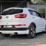 Накладка (юбка) заднего бампера "JSW Style" для KIA Sportage (3rd) (2010-2016) купить недорого с доставкой в Баган