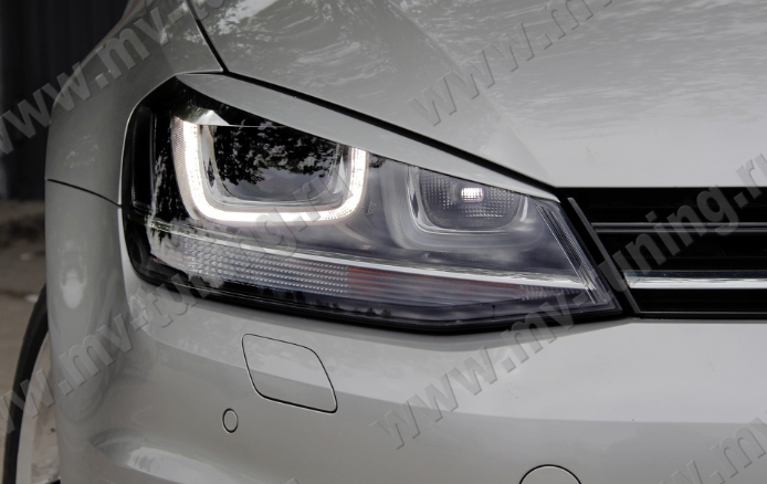 Накладки на фары (реснички) для Volkswagen Golf VII (2013-2020) купить недорого с доставкой в Баган