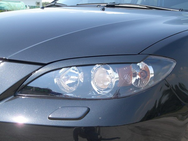 Накладки на фары (реснички) для Mazda 3 Sedan (2004-2009) купить недорого с доставкой в Баган