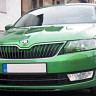 Спойлер переднего бампера (под покраску) для Skoda Rapid (2012-н.в.) купить недорого с доставкой в Баган