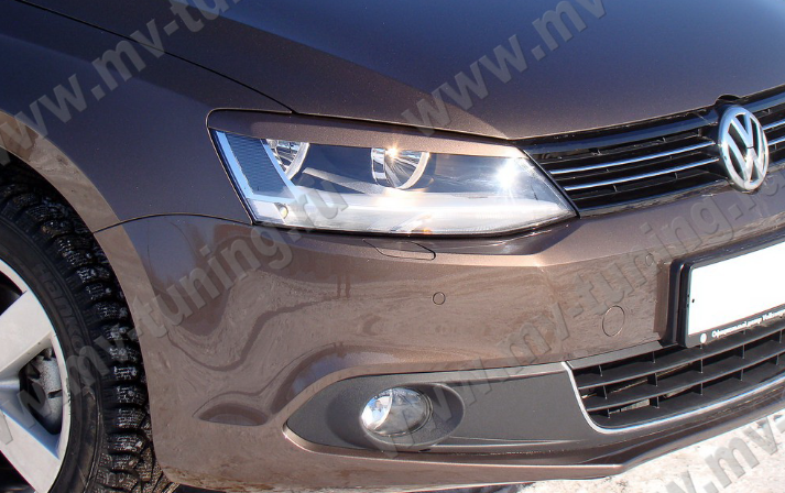 Накладки на фары (реснички) для Volkswagen Jetta VI (2010-2018) купить недорого с доставкой в Баган