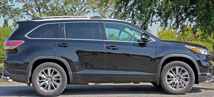 Рейлинги для Toyota Highlander (2013-2019) Чёрный купить недорого с доставкой в Баган