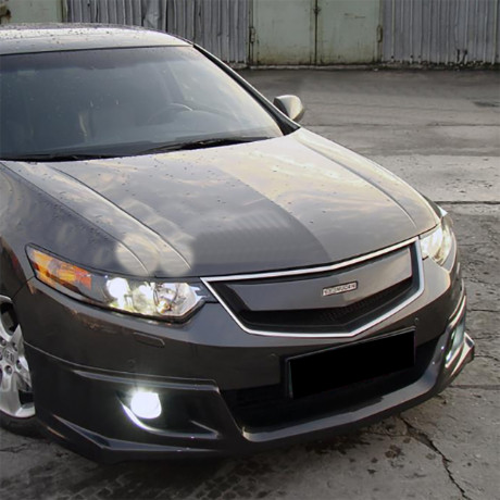 Вставка в оригинальную решетку радиатора (в сборе) "MUGEN Style" для Honda Accord VIII (2008-2010) купить недорого с доставкой в Баган